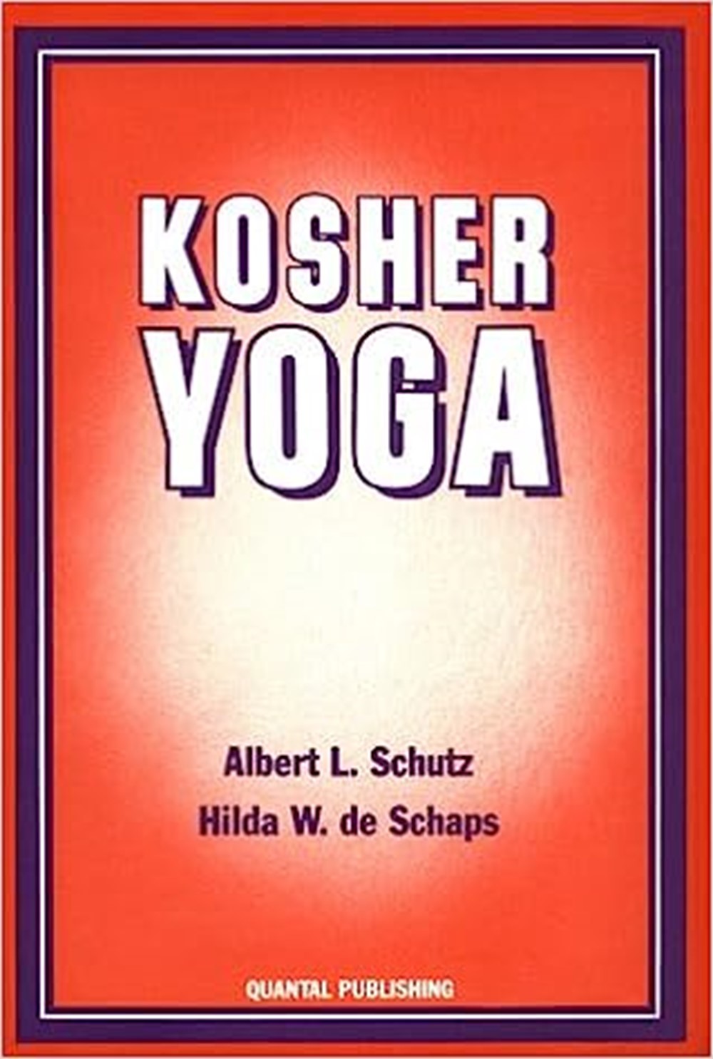 Röd bok med titel Kosher Yoga